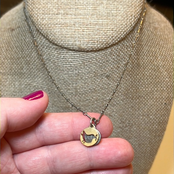 Vintage Kathy Bransfield peace dove sterling silver unique silver chain necklace - Picture 2 of 7
